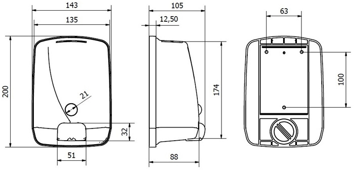 Дозатор ж\м нерж. пол. сталь 1л AC54500