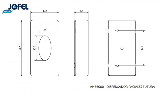Диспенсер для косметических салфеток Jofel AH66000