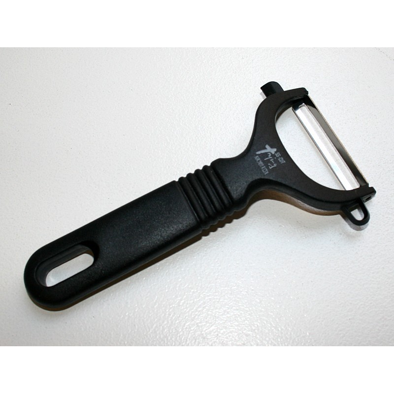 Овощечистка (чёрная пластиковая ручка) SS-3014/B Kawasaki Plastics