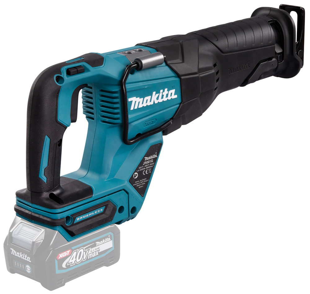Пила сабельная аккумуляторная Makita JR001GZ Li-ion, 40В, XGT, 32 мм, 0 - 3000 об/мин, без акб и ЗУ