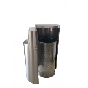 Мусорный бак, запираемый MERIDA, матовый металл, 90х40 см KIM171