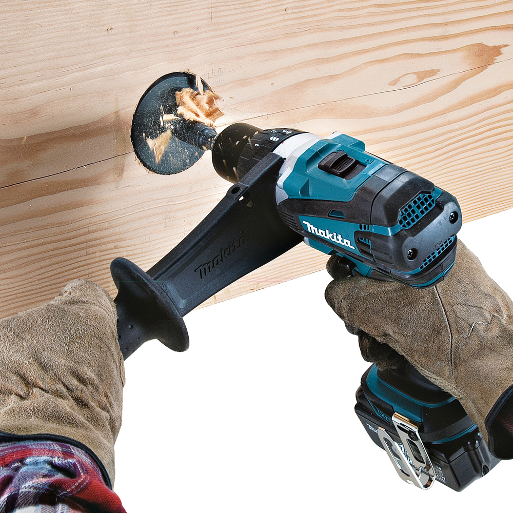Дрель-шуруповерт аккумуляторная Makita DDF458RFE LXT 18В, 2х3.0 Ач Li-ion, 91 Нм, 2000 об/мин