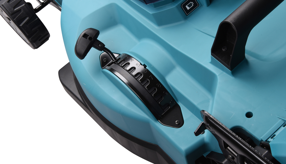 Газонокосилка аккумуляторная Makita DLM539Z LXT 2х18В, 860Вт, 53см, травосборник 70л, привод 2,5-5км/ч, 4в1, XPT, без акб и З/У
