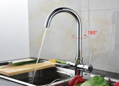 СМЕСИТЕЛЬ ДЛЯ КУХНИ LEDEME L4255-3, С ВЫХОДОМ ДЛЯ ПИТЬЕВОЙ ВОДЫ С ГАЙКОЙ