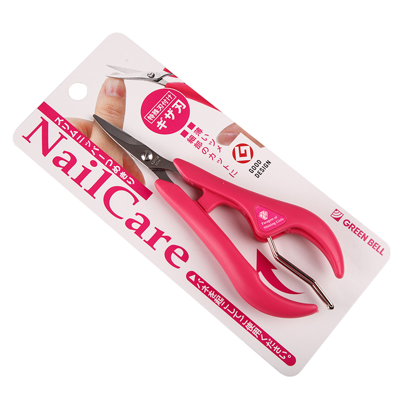 Ножницы для ногтей розовые Green Bell Япония