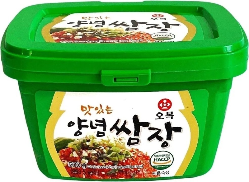 Заправленная соево перцовая паста САМДЯН (САМДЖЯНГ) для готовки, 500 грамм