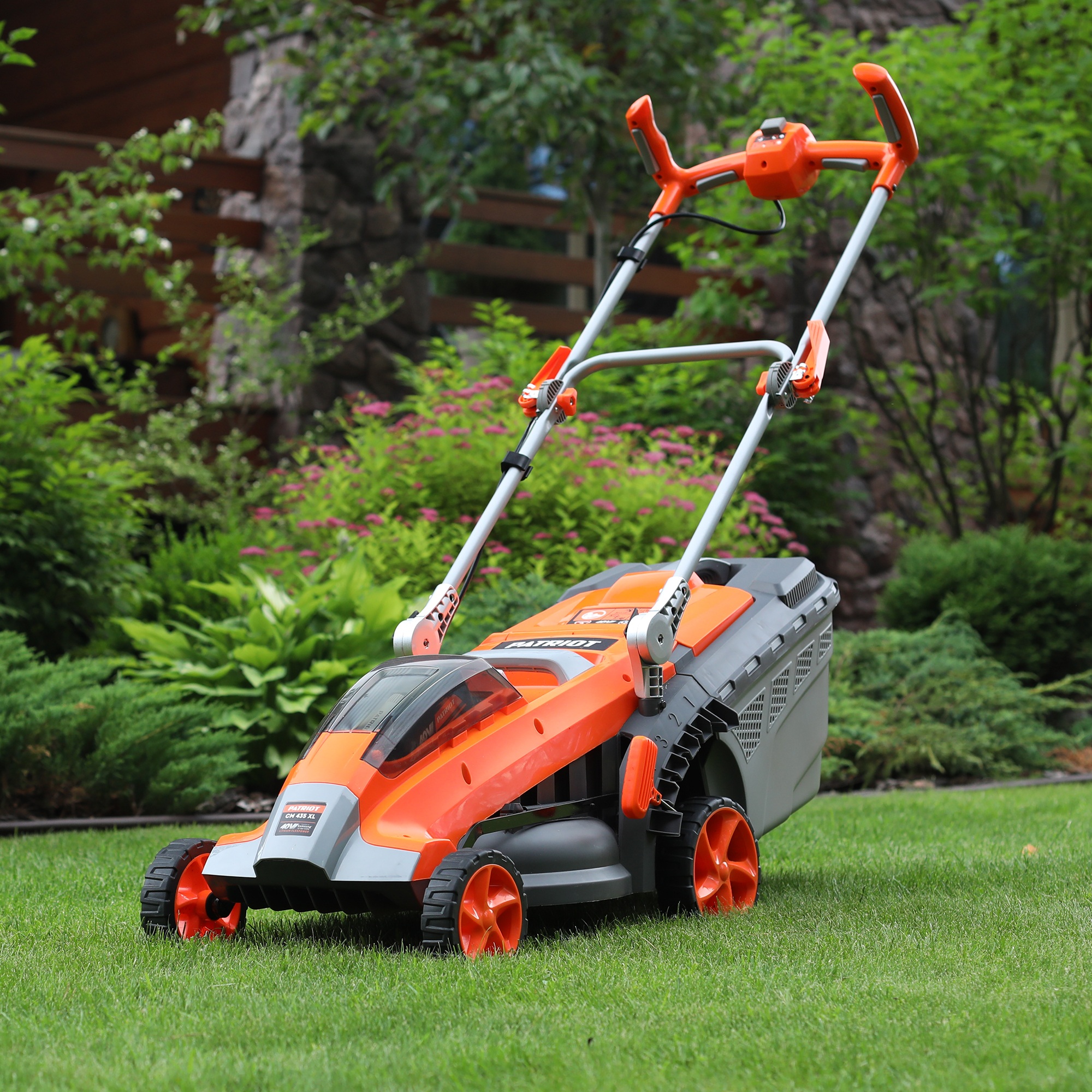 Газонокосилка аккумуляторная PATRIOT CM 435XL 40В, акб 2,5Ач