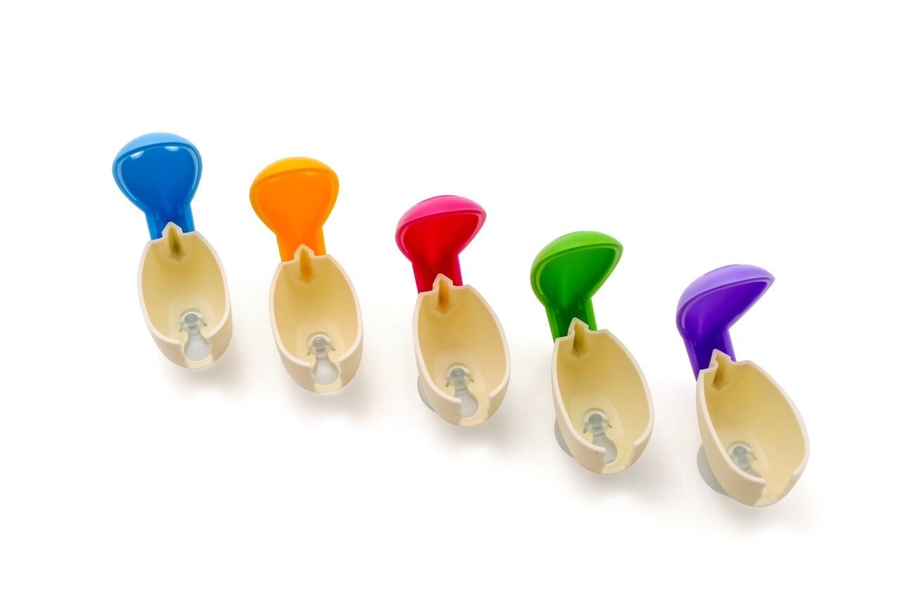 Держатель для зубной щетки "Улыбка капли" комплект 3 штуки