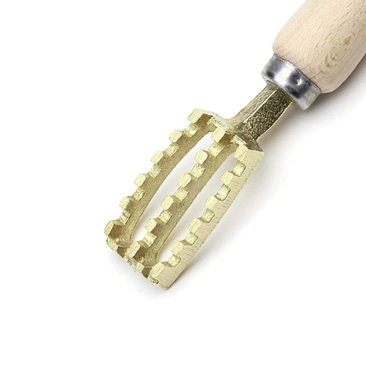 Рыбочистка латунь дерев.рукоять 182 мм