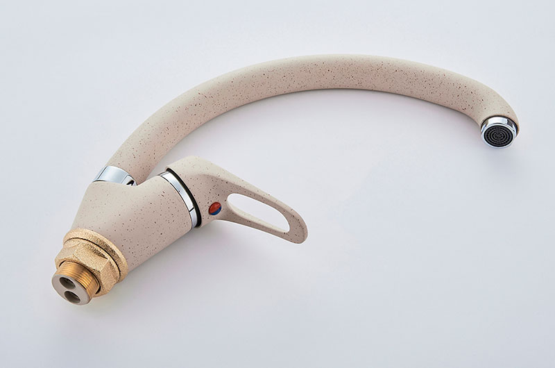 СМЕСИТЕЛЬ LEDEME L5913K ДЛЯ КУХНИ, ГРАНИТНЫЙ БЕЖЕВЫЙ