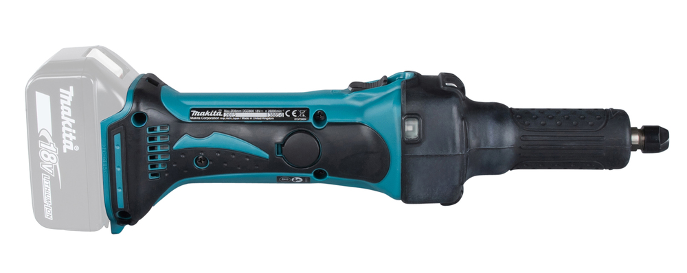 Прямая шлифмашина аккумуляторная Makita DGD800Z LXT 18В, 6 мм, 25000 об/мин, без акб и ЗУ