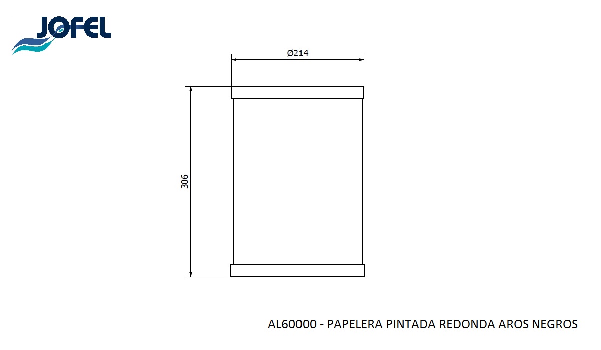 Корзина для бумаг Jofel AL60000 10л