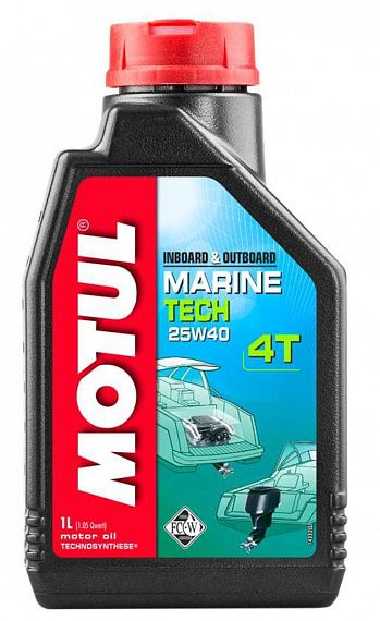 Моторное масло MOTUL Marine Tech 4T 25W-40 (1 л.)