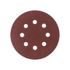 Круг шлифовальный PATRIOT на липучке, 125мм, Р60, 8 отверстий, 5 шт в упаковке