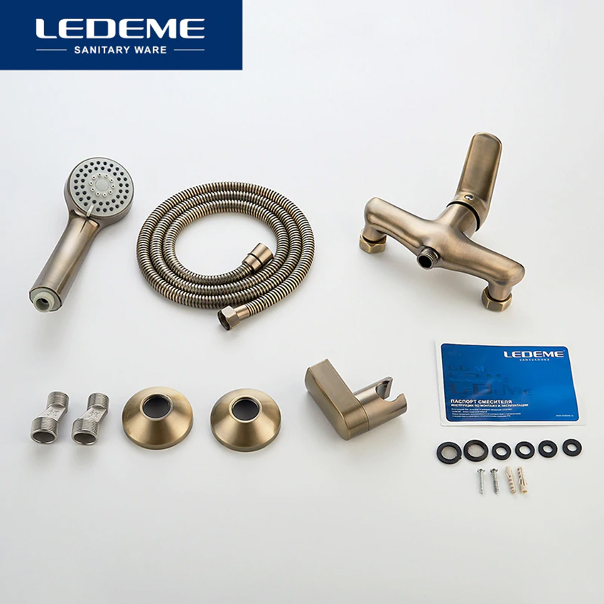 СМЕСИТЕЛЬ ДЛЯ ДУША LEDEME L2048C, БРОНЗА