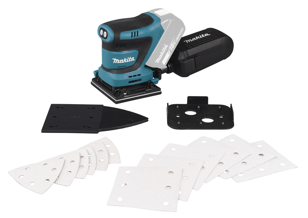 Вибрационная шлифмашина аккумуляторная Makita DBO480Z LXT 18В, 14000 об/мин, без акб и ЗУ