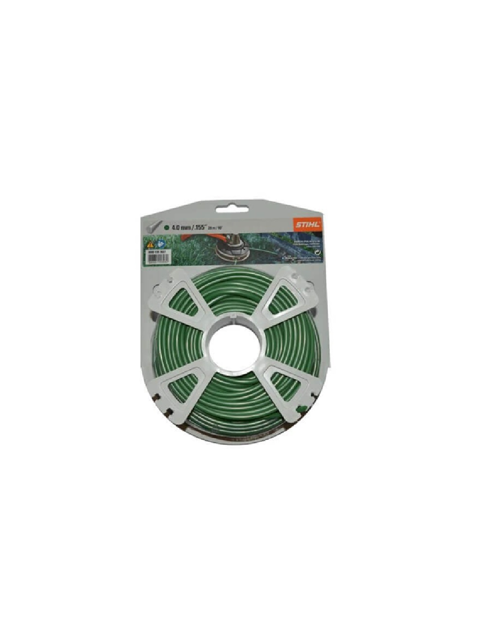 Струна 4,0 мм x 27 м STIHL круглого сечения, зелёный