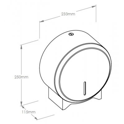 Диспенсер туалетной бумаги из эмалированной стали "MERIDA STELLA WHITE MINI' BSB201
