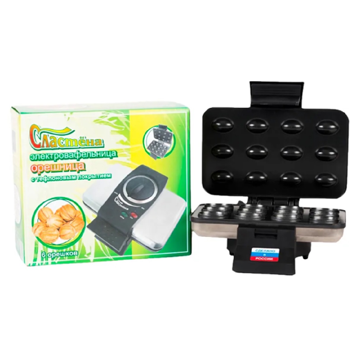 Орешница "Сластена-орешек" ЭВ-1 тефлон