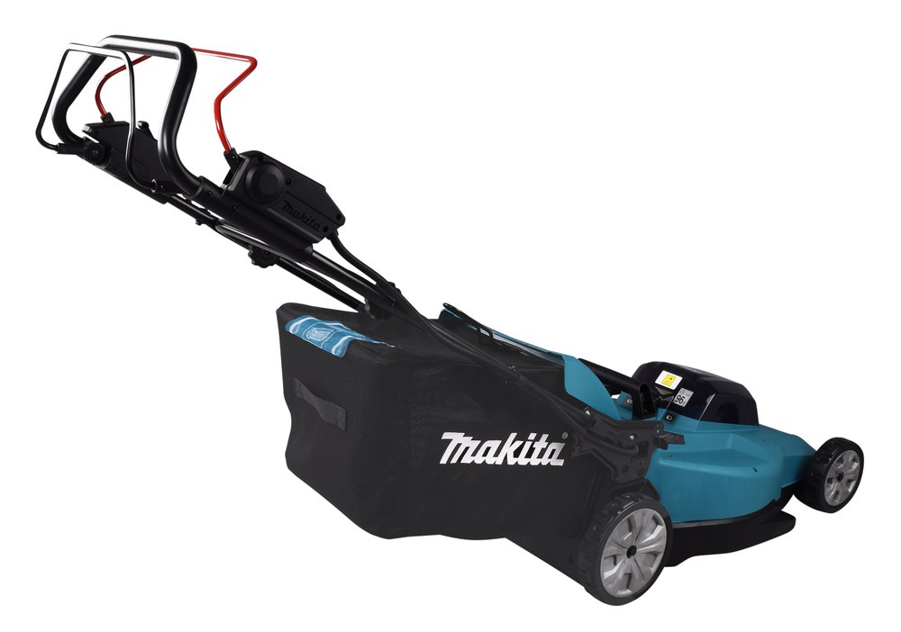 Газонокосилка аккумуляторная Makita DLM539CT2 LXT 2х18 В, 860 Вт, 53 см, 70 л, 2,5-5 км/ч,4в1,XPT, (2xBL1850B, DC18SH)