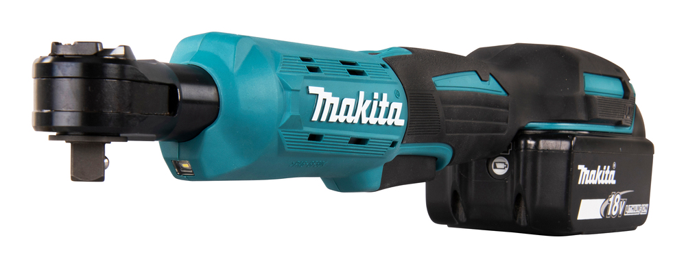 Угловой гайковерт трещетка аккумуляторный Makita DWR180RF LXT 18В, 1х3.0 Ач, 3/8\" и 1/4\", 47.5 Нм, 0 – 800 об/мин