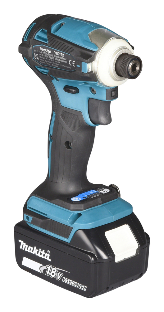 Шуруповерт ударный аккумуляторный Makita DTD172RTJ LXT 18В, 2х5.0 Ач, 180 Нм, 3600 об/мин