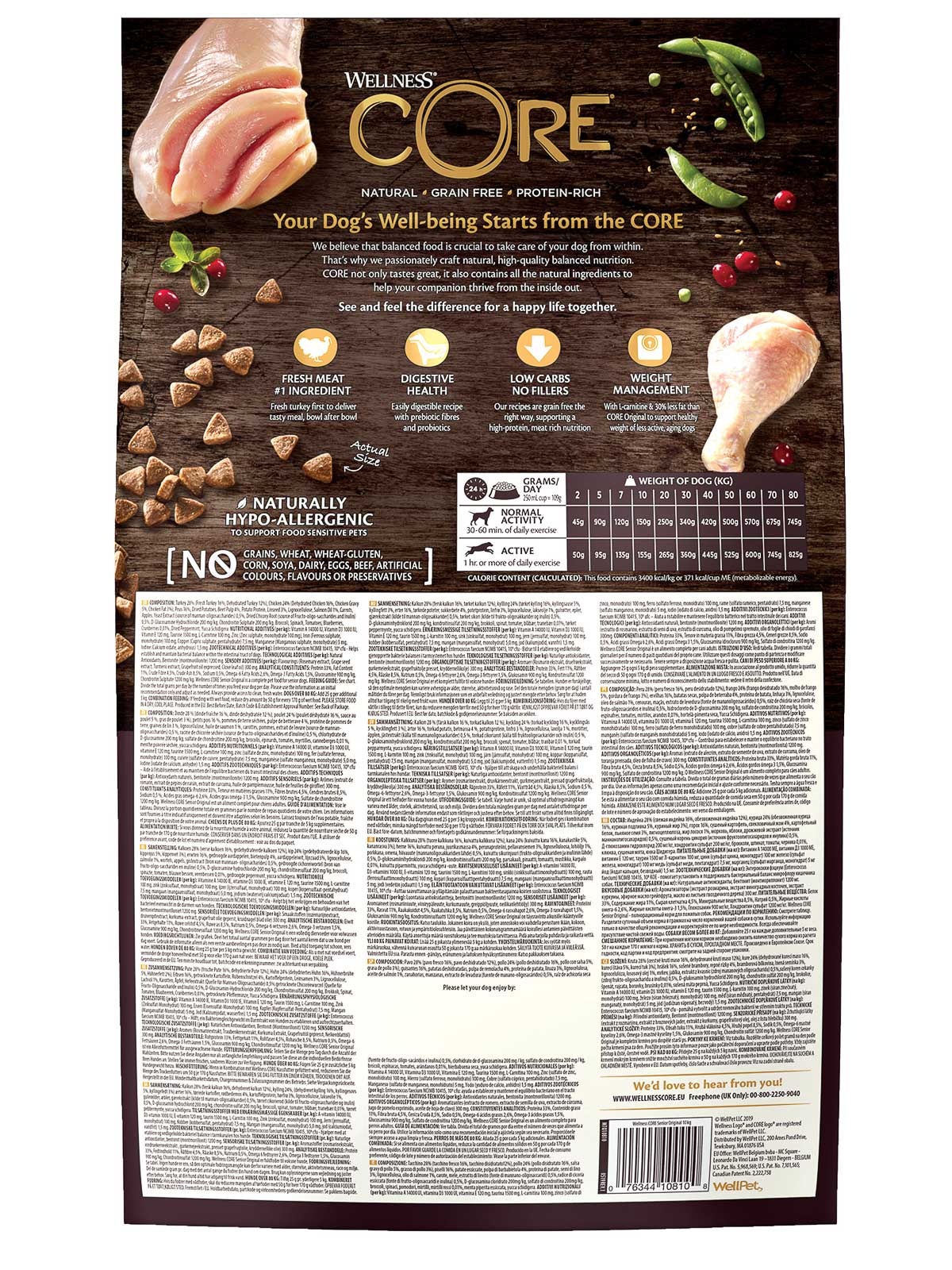 59907 Корм из индейки с курицей для пожилых собак всех пород 10 кг