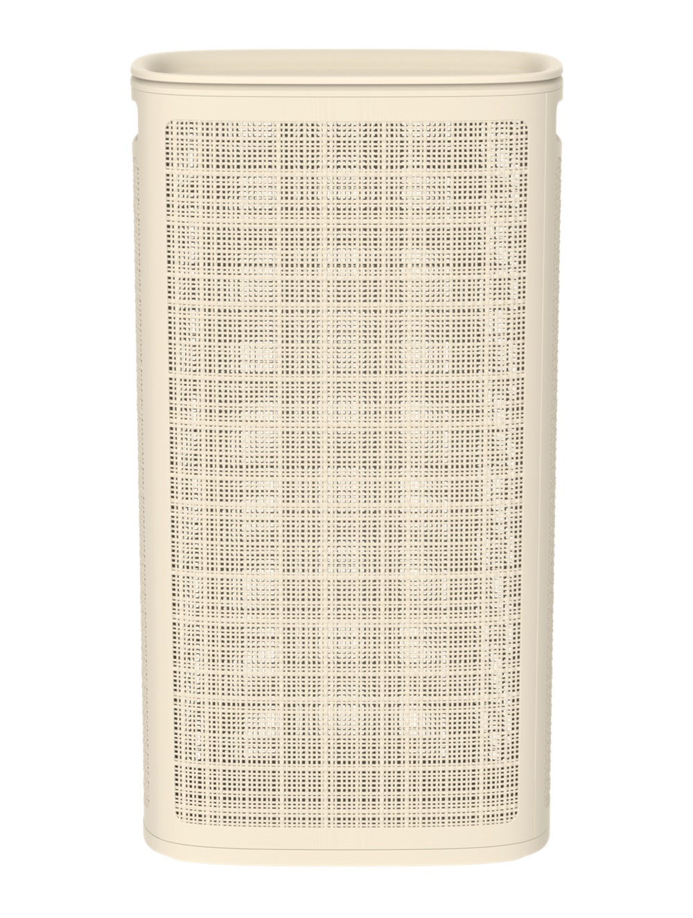 Плетёная корзина для белья сборная «Лён» 60 л (43х20х80 см) слоновая кость