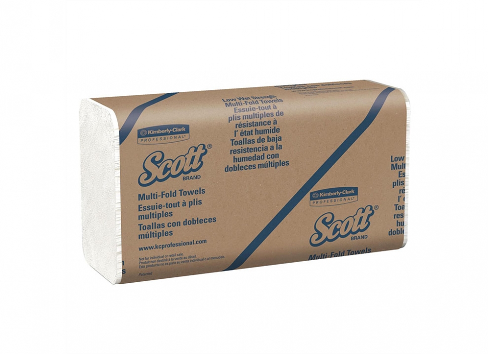 Бумажные полотенца в пачках Kimberly-Clark SCOTT MultiFold 1860