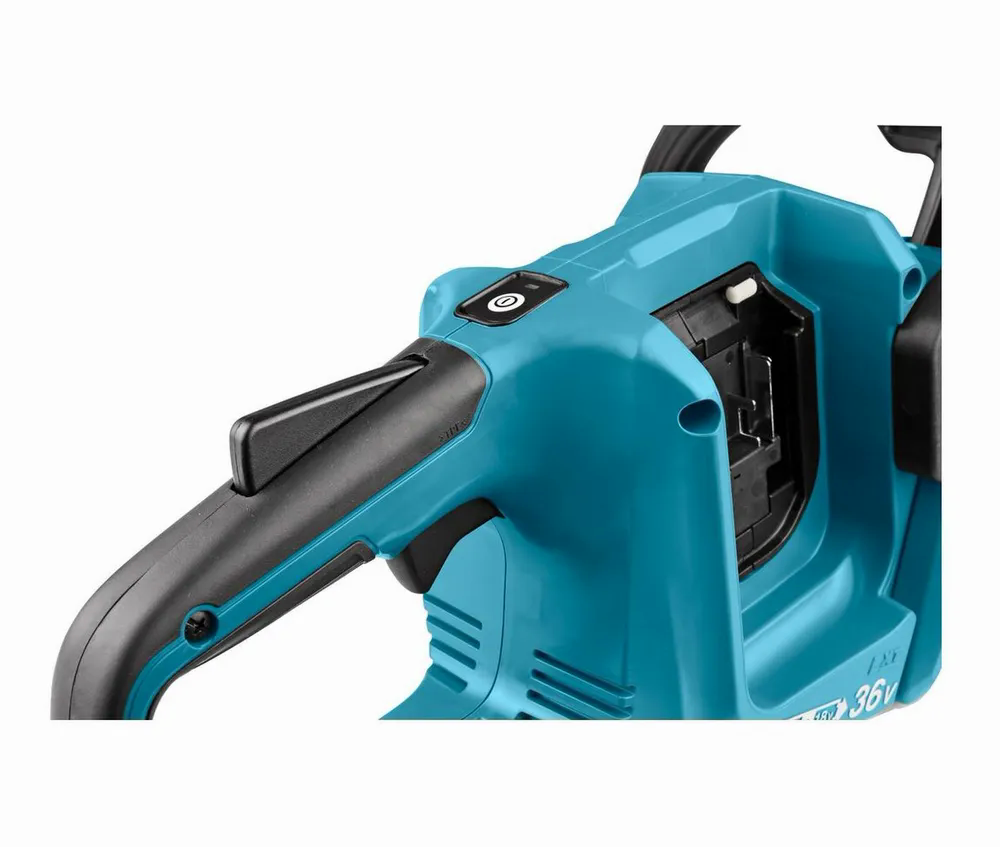 Пила цепная аккумуляторная Makita DUC353RF2 LXT BL 2х18В, 14"/35см, 3/8", 1,1мм, 20м/с, XPT, (2xBL1830B, DC18RC)