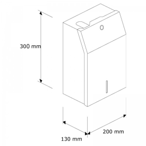 Контейнер под канистру жидкого мыла на 5 л MERIDA STELLA, матовый