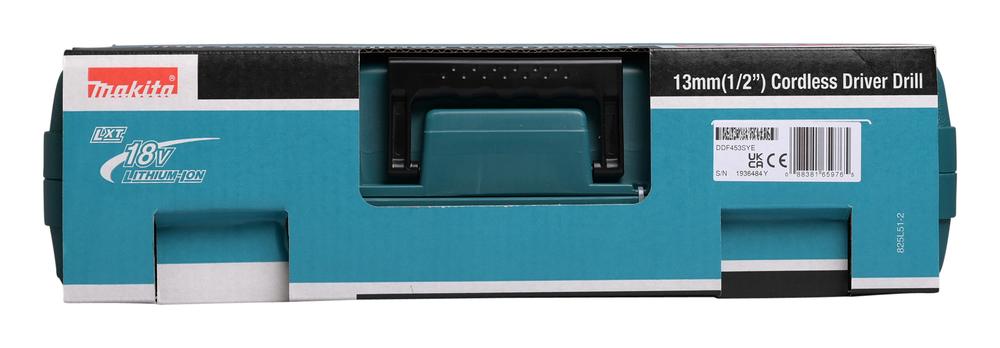 Дрель-шуруповерт аккумуляторная Makita DDF453SYE LXT 18В, 2х1.5 Ач Li-ion, 42 Нм, 1300 об/мин