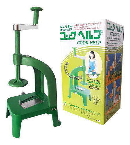Вертикальная овощерезка (Дайконорезка) Benriner Cook Help с тремя сменными насадками, Япония