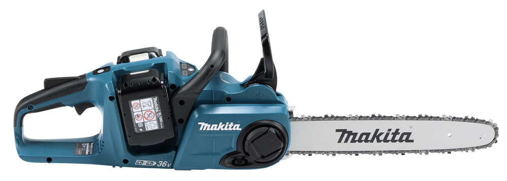 Пила цепная аккумуляторная Makita DUC353PT2 LXT BL 2х18В, 14"/35см, 3/8", 1,1мм, 20м/с, XPT, (2xBL1850B, DC18RD)