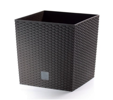 Кашпо для цветов Prosperplast Rato Low 15,8+11л, венге