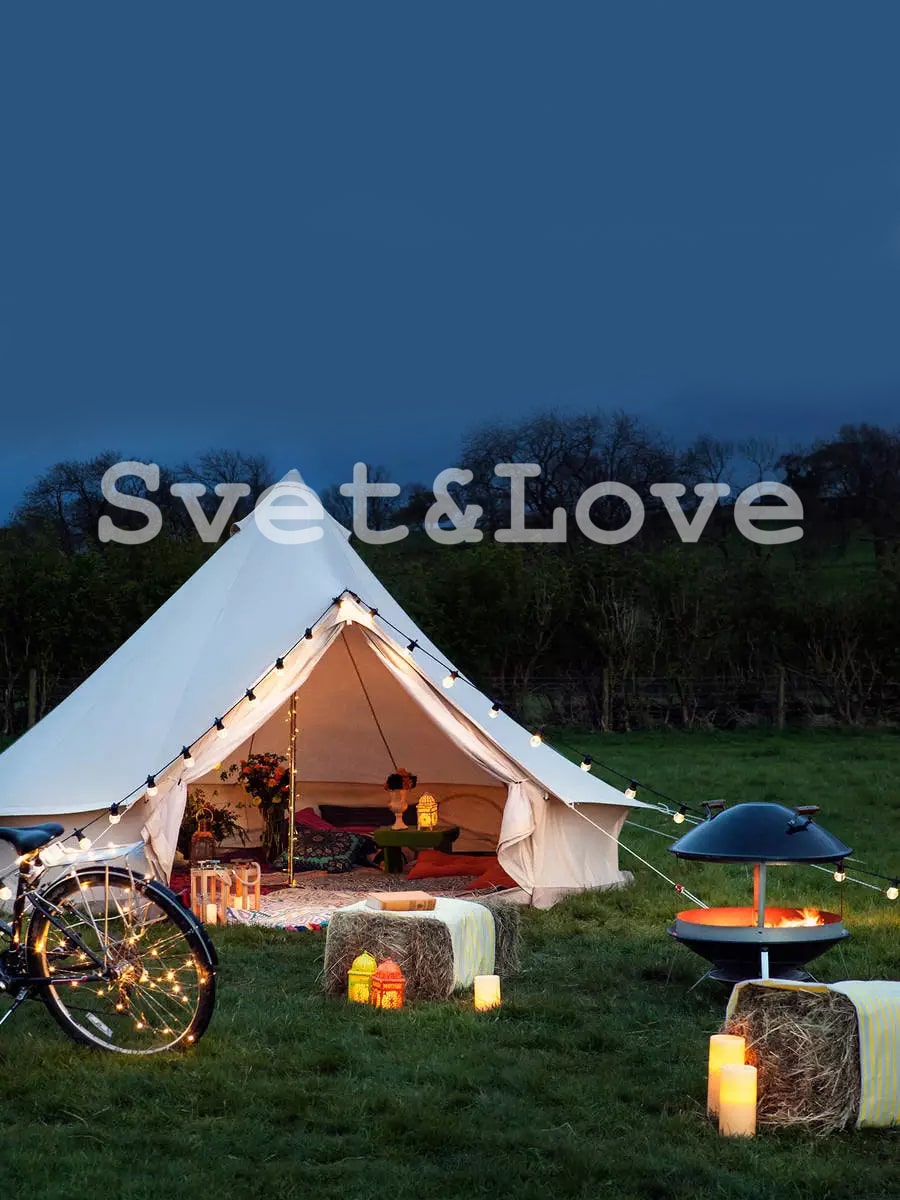 Уличная ретро гирлянда, черный круглый провод, 20 лампочек белых, 1 Вт