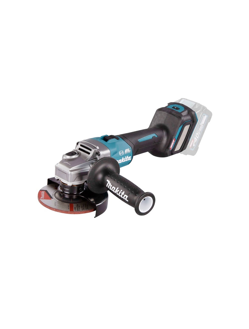 Угловая шлифмашина аккумуляторная Makita GA023GZ XGT BL 40В, 125 мм, 3000-8500 об/мин, без акб и ЗУ