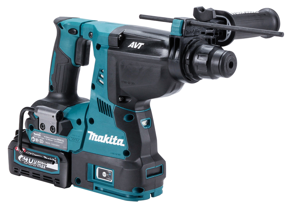Перфоратор аккумуляторный Makita HR001GM201 XGT 40В, 2х4.0 Ач, 28 мм, 2,8 Дж, SDS-PLUS