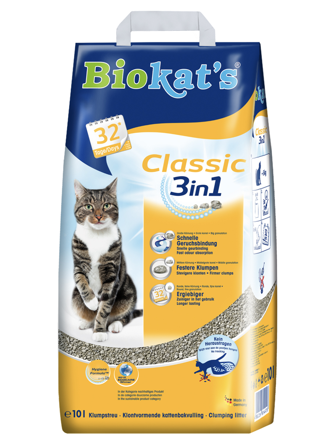 BIOKAT'S CLASSIC наполнитель комкующийся 10 л (10 кг)