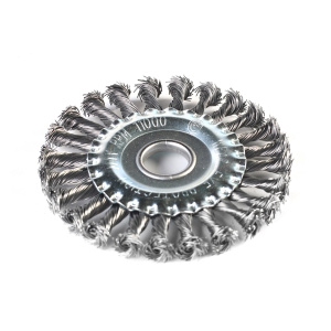 Щетка PATRIOT круглая 125х22,23 мм витая проволока