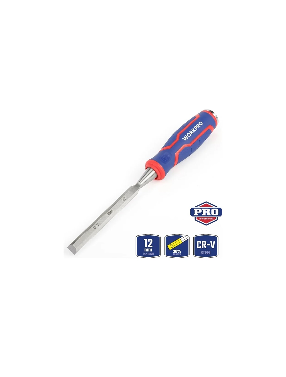 Стамеска-долото для высоких нагрузок 12 мм WORKPRO
