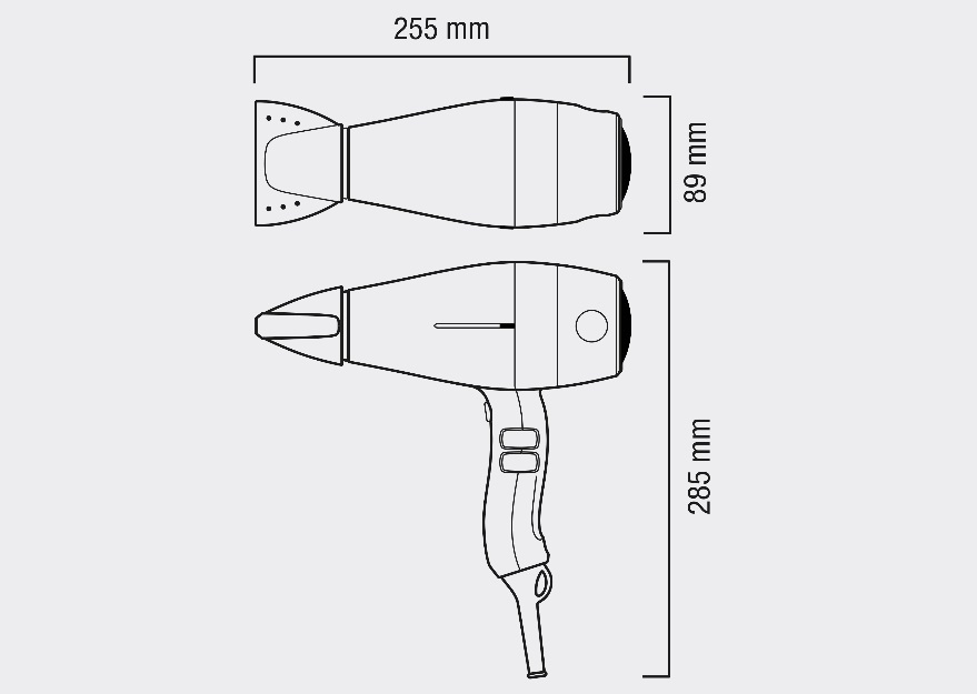 Профессиональный фен Valera Swiss Silent Jet 8500 Push Black SXJ 8500P