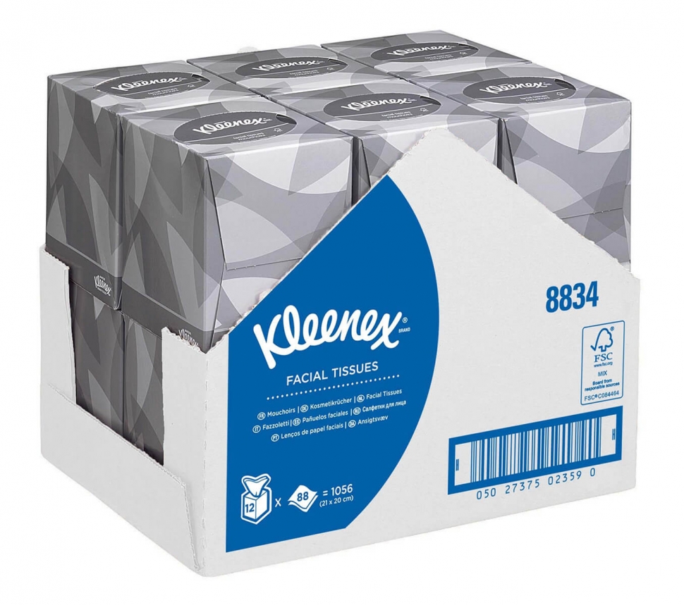Гигиенические салфетки для лица Kimberly-Clark KLEENEX 8834 12х88л.
