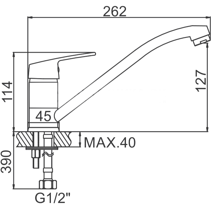 СМЕСИТЕЛЬ ДЛЯ КУХНИ LEDEME L4216