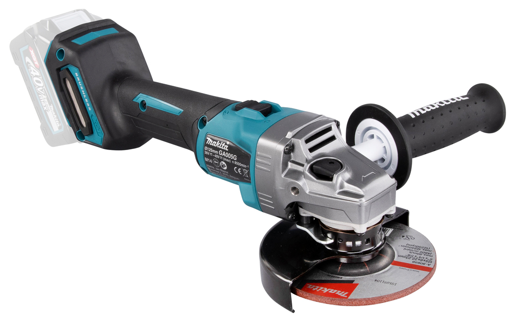 Угловая шлифмашина аккумуляторная Makita GA005GZ XGT BL 40В, 125 мм, 8500 об/мин, без акб и ЗУ