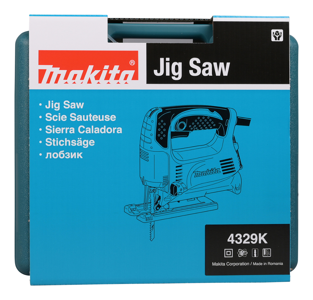 Лобзик электрический Makita 4329K 450 Вт, 65 мм, 500-3100 об/мин