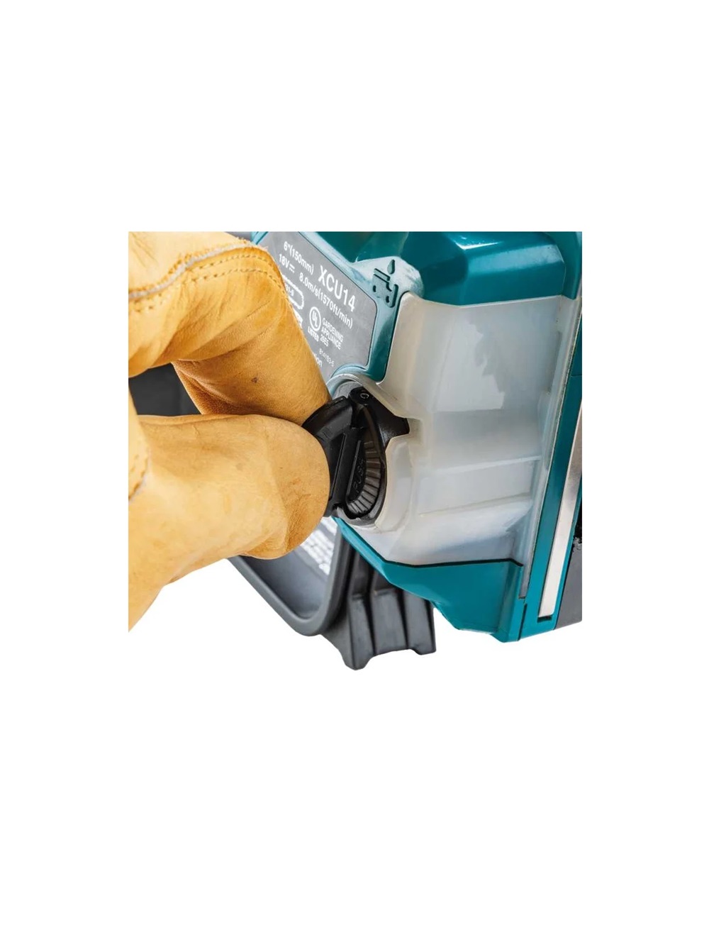 Пила цепная аккумуляторная Makita DUC150SF LXT BL 18B, 320Вт,6"/15см, 0,325", 1,1мм, 8м/с, XPT (BL1830B. DC18SD)