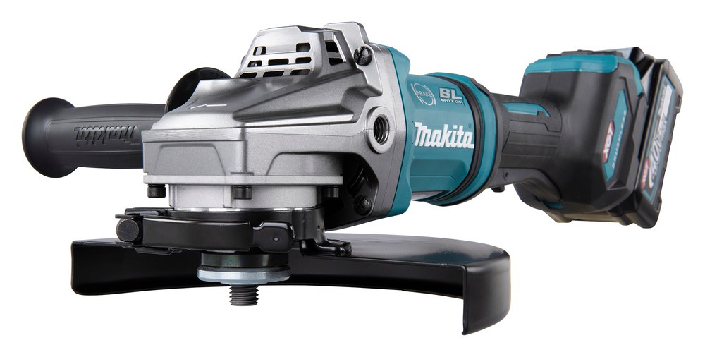 Угловая шлифмашина аккумуляторная Makita GA038GT201 XGT BL 40В, 230 мм, 6600 об/мин, 2х5,0 Ah