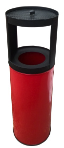 Урна-пепельница "Муар" красная