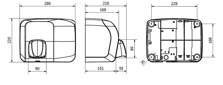 Электросушилка для рук Jofel АА92000
